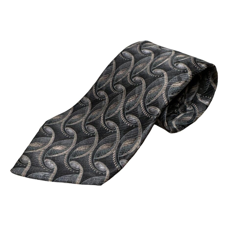 Cambridge Classics Mens Neck Tie 100% Imported Silk Abstract Design Dress Classy